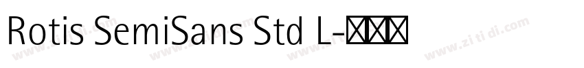 Rotis SemiSans Std L字体转换
